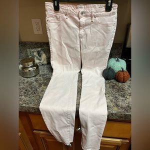 Jessica Simpson kiss me super skinny Jeans, back to school, light pink, so soft!
